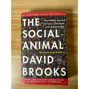 The Social Animal‎ David Brooks Psychology Sociology Paperback Book